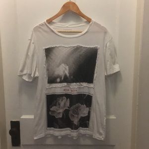 Men’s size L All Saints White T shirt Rise/Ruin
